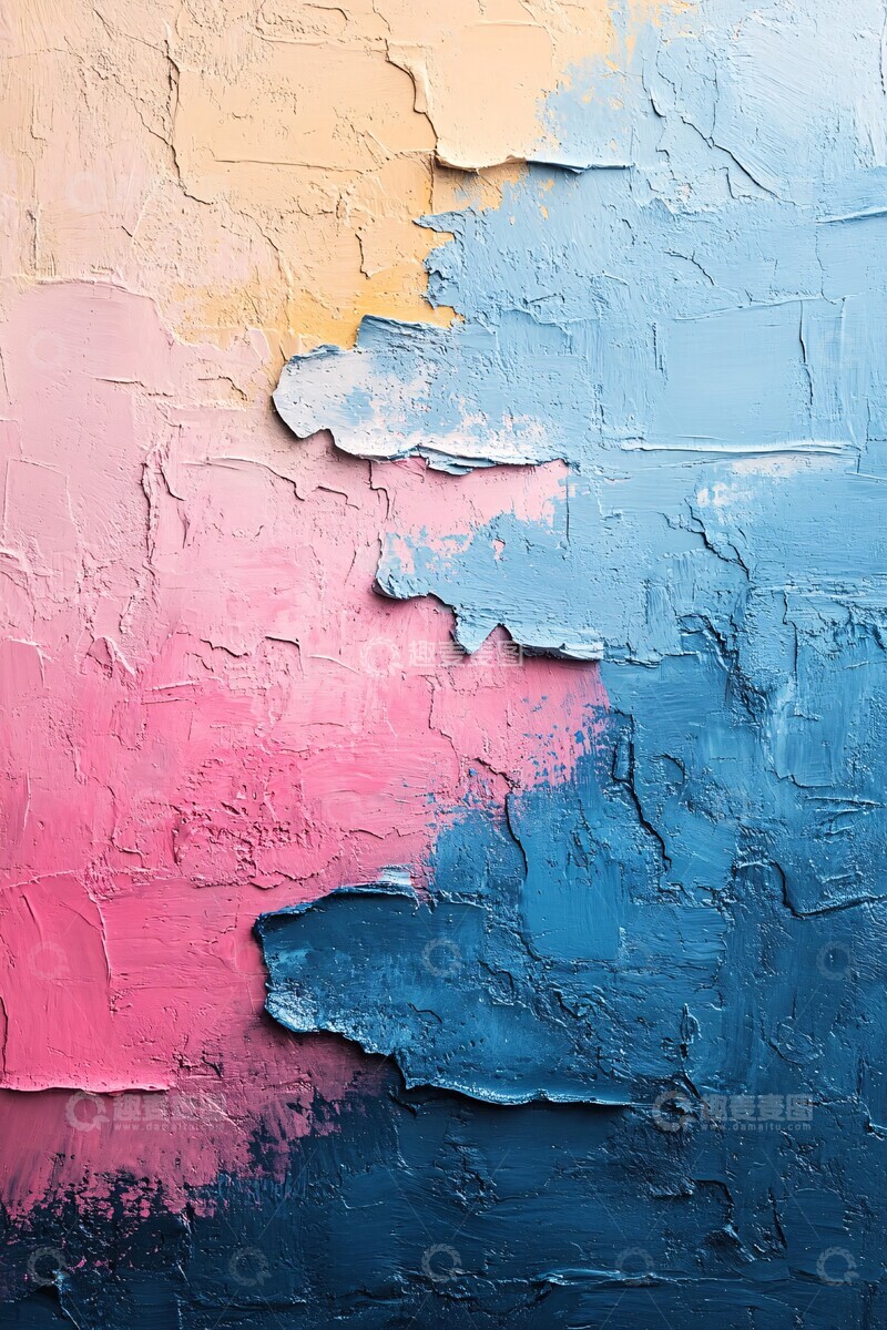 高清大图下载【趣麦麦图】浅蓝粉彩背景图1