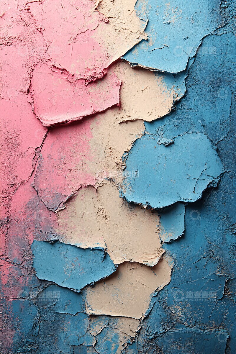 高清大图下载【趣麦麦图】浅蓝粉彩背景图2