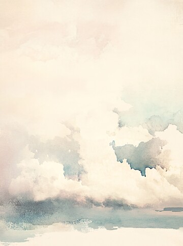 云彩与天空云彩天空水彩3
