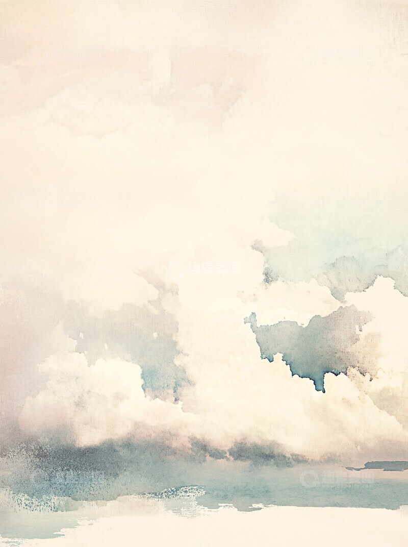 高清大图下载【趣麦麦图】云彩与天空云彩天空水彩3
