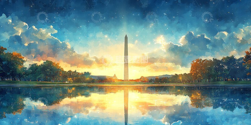 高清大图下载【趣麦麦图】蓝天下的纪念碑1