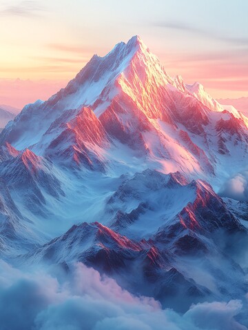 山水轻韵蓝天静谧曲线2