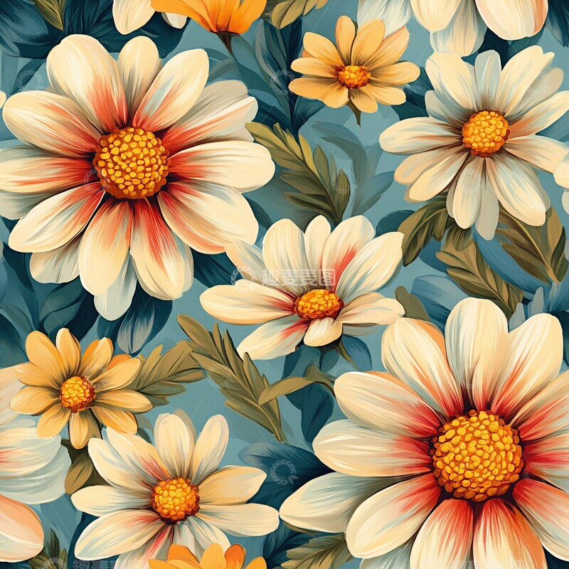 高清大图下载【趣麦麦图】粉色花朵簇拥图