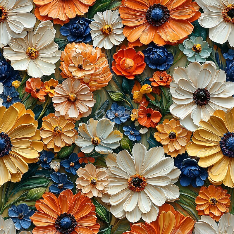 高清大图下载【趣麦麦图】多种花卉纹理组合2