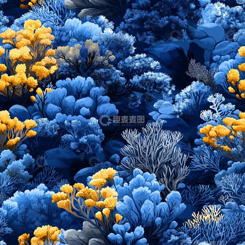高清大图下载【趣麦麦图】珊瑚礁的深处1
