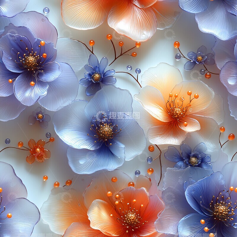 高清大图下载【趣麦麦图】多彩花卉排列
