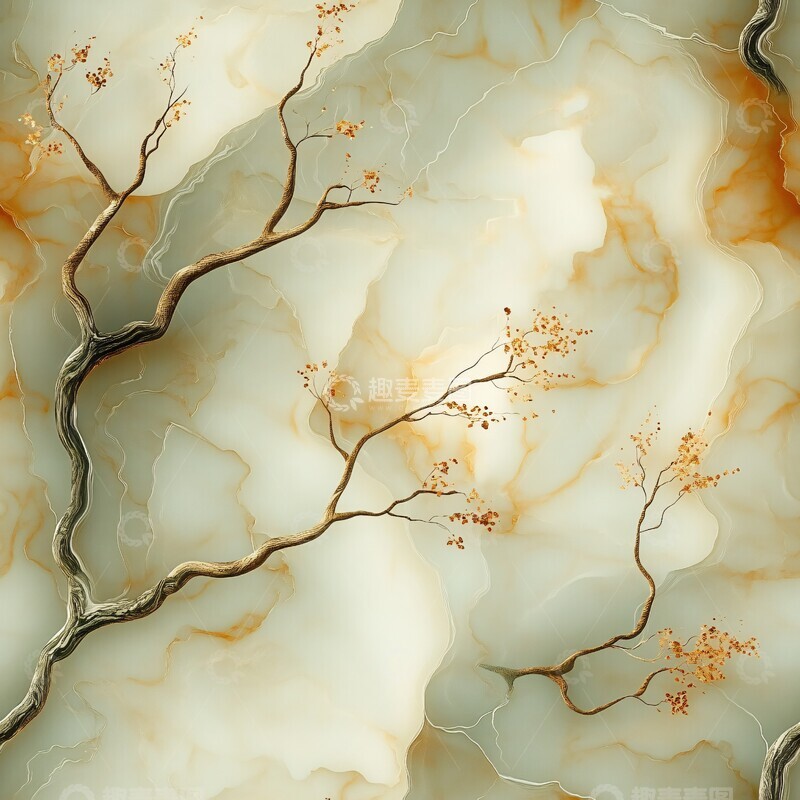 高清大图下载【趣麦麦图】有机纹理分支2