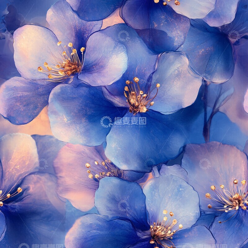 高清大图下载【趣麦麦图】金瓣花影金瓣花影抽象1