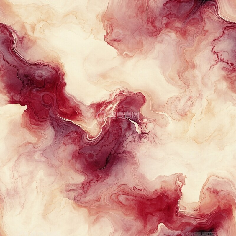 高清大图下载【趣麦麦图】奶油暗红漩涡纹1
