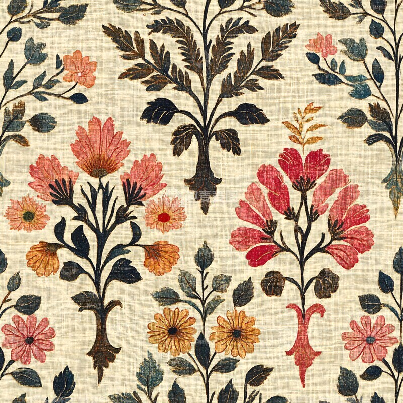 高清大图下载【趣麦麦图】花卉纹样图案