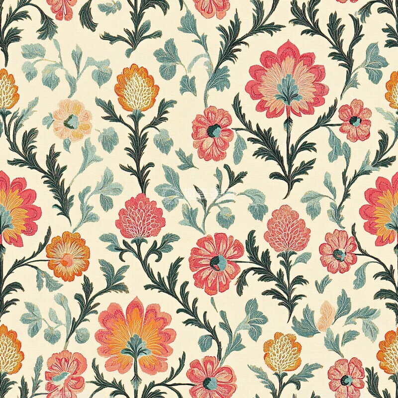 高清大图下载【趣麦麦图】花卉纹样图案1