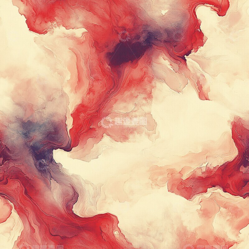 高清大图下载【趣麦麦图】奶油暗红漩涡纹2