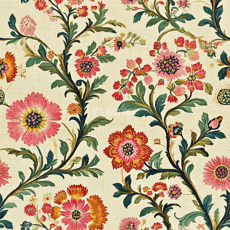 高清大图下载【趣麦麦图】花卉纹样图案2