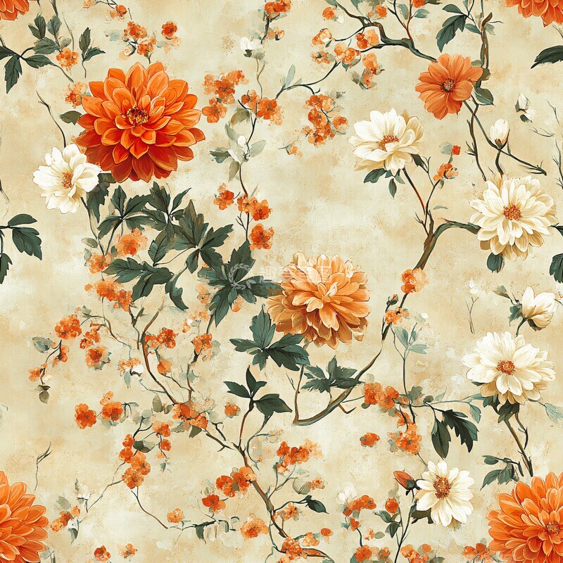 高清大图下载【趣麦麦图】橘黄花海蔓延2