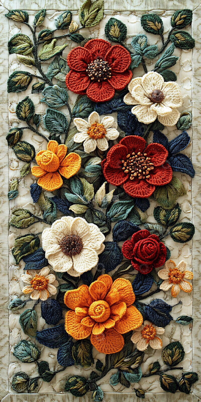 高清大图下载【趣麦麦图】-绿色金银花藤编织3