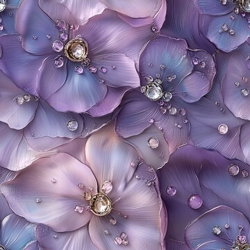 薰衣草晶莹花饰3