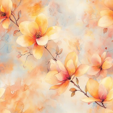 玉兰花开玉兰花开水彩