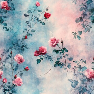 粉色玫瑰水彩画3