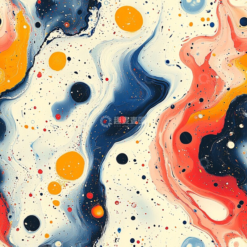 高清大图下载【趣麦麦图】点彩抽象图案2