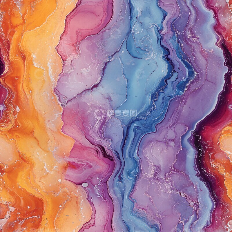 高清大图下载【趣麦麦图】有机石纹色彩图案2