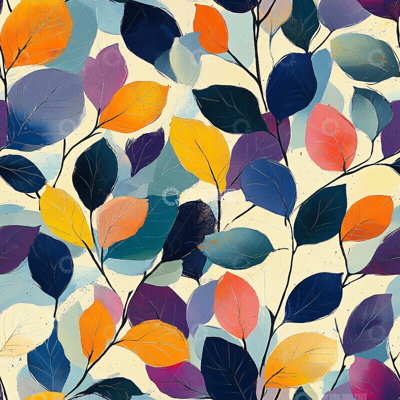 高清大图下载【趣麦麦图】重叠色彩软纹理2