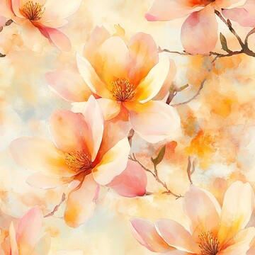 玉兰花开玉兰花开水彩3