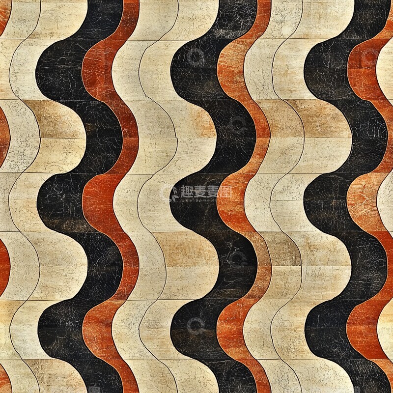 高清大图下载【趣麦麦图】安妮波浪纹地毯2
