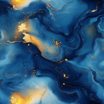 青金交织金色点缀