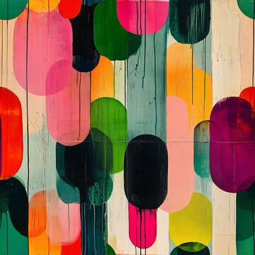 绿粉交织的图案2