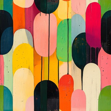 绿粉交织的图案1