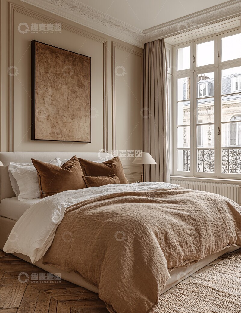 高清大图下载【趣麦麦图】垂直画作卧室装饰2