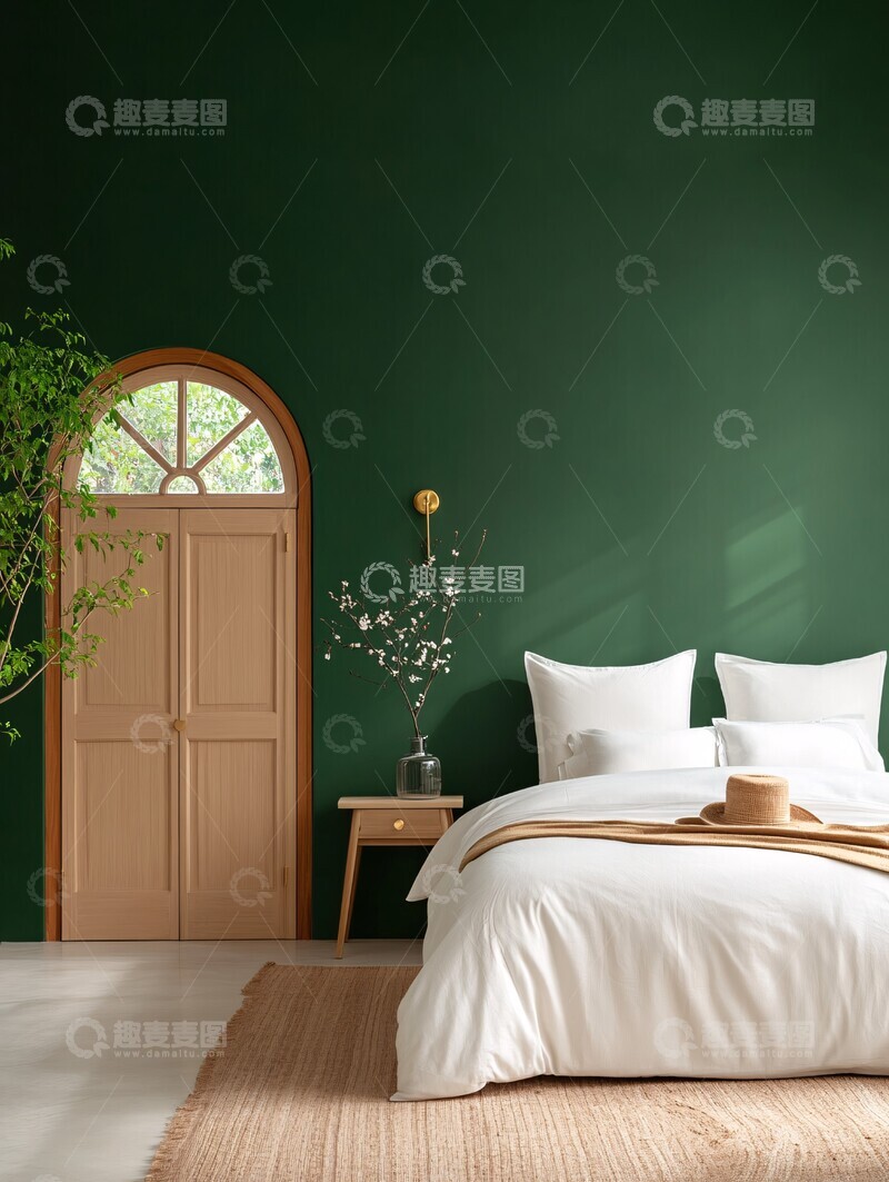 高清大图下载【趣麦麦图】艺术装饰卧室空墙3