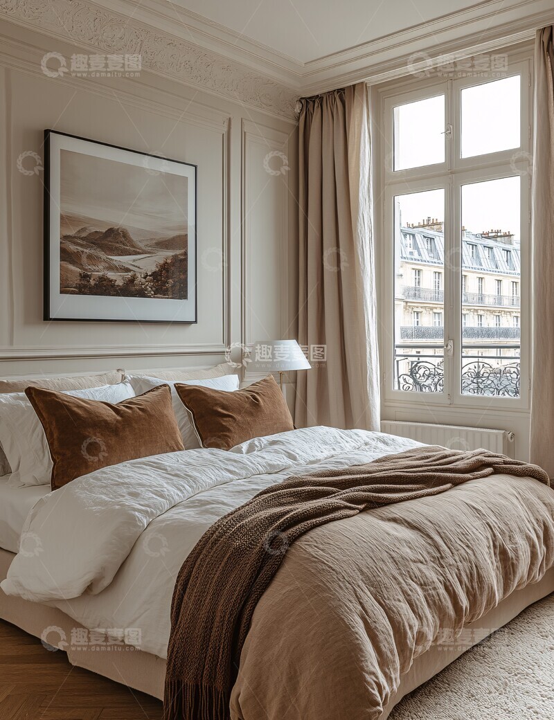 高清大图下载【趣麦麦图】垂直画作卧室装饰3