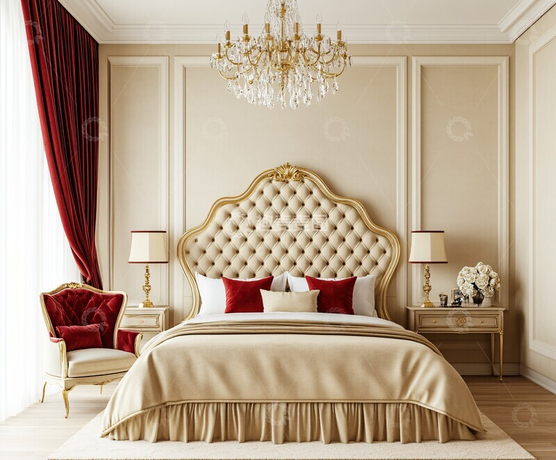 高清大图下载【趣麦麦图】现代豪宅卧室1