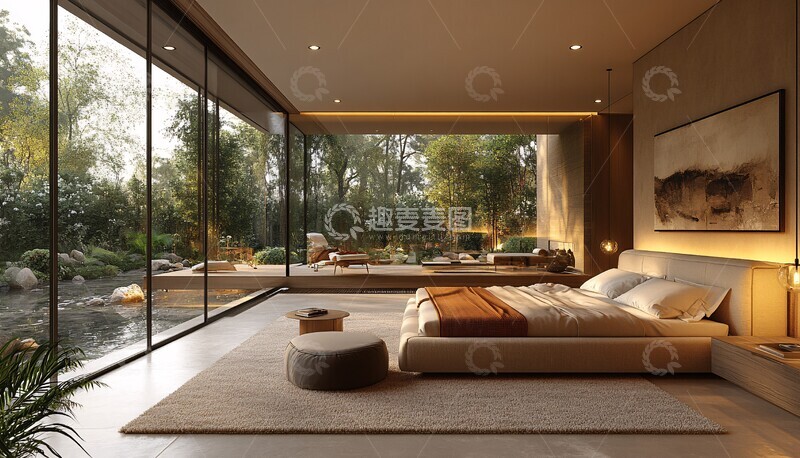 高清大图下载【趣麦麦图】简约卧室设计18