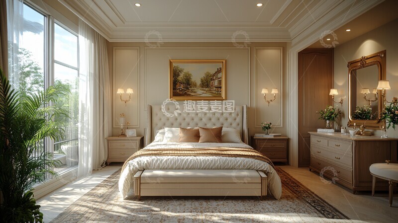 高清大图下载【趣麦麦图】俄罗斯风格卧室