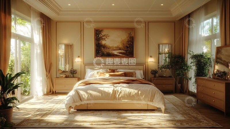 高清大图下载【趣麦麦图】俄罗斯风格卧室3