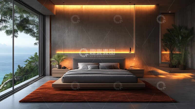 高清大图下载【趣麦麦图】浮床卧室设计