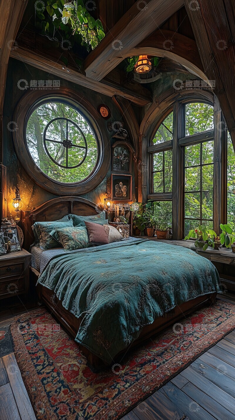 高清大图下载【趣麦麦图】简约浪漫主卧设计3