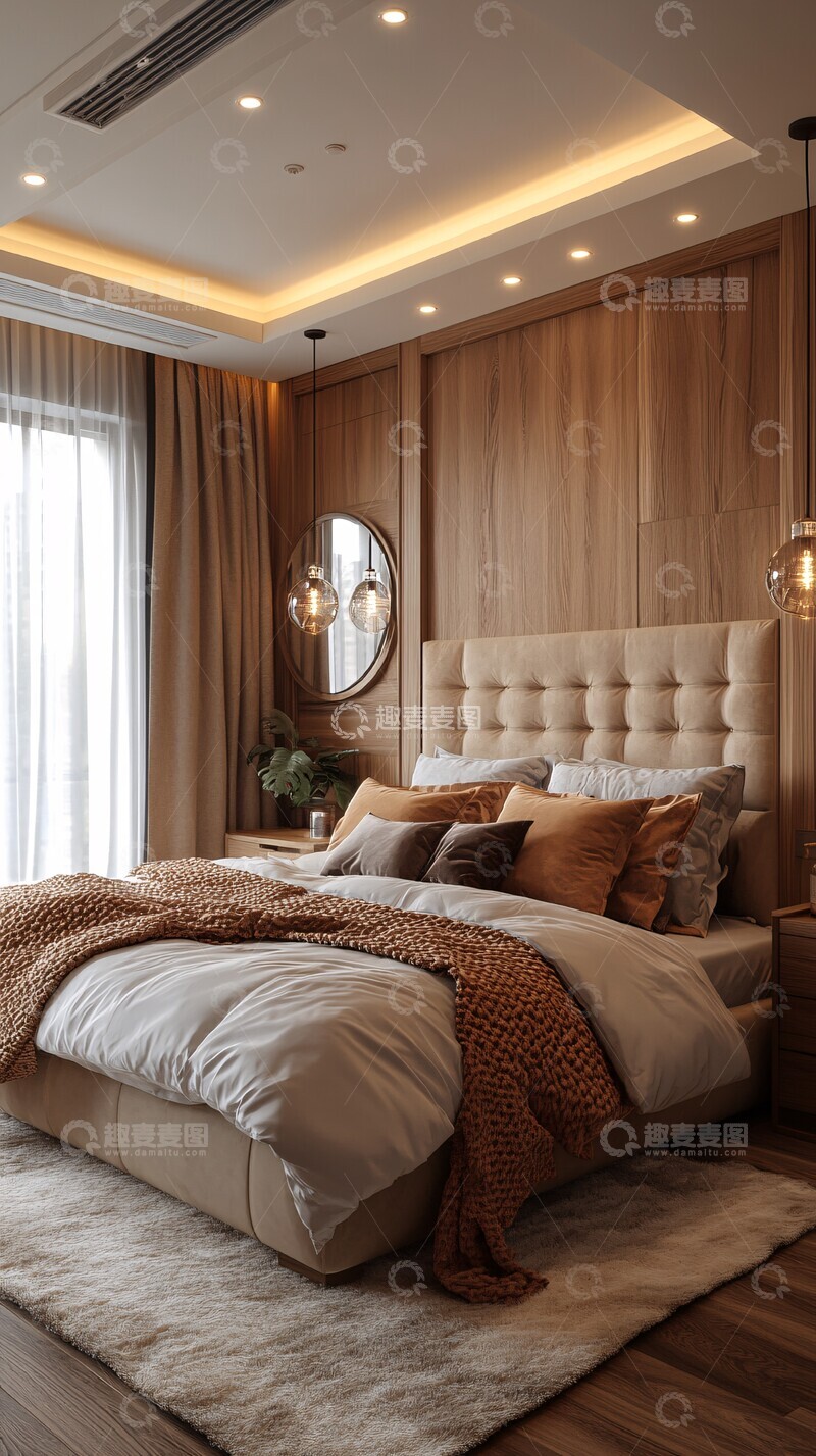 高清大图下载【趣麦麦图】现代卧室设计13