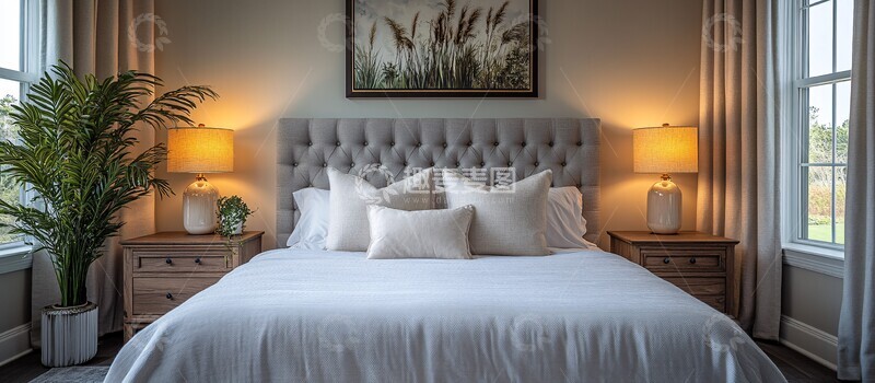 高清大图下载【趣麦麦图】墙挂灯卧室场景