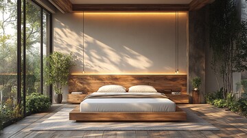 木床白卧室木床卧室现代3