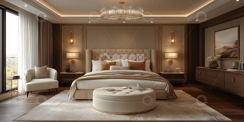 高清大图下载【趣麦麦图】豪华卧室布置