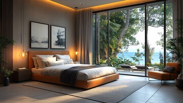 现代卧室金属家具3