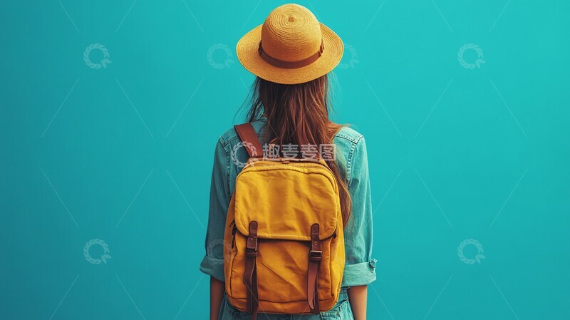 旅行女子插图