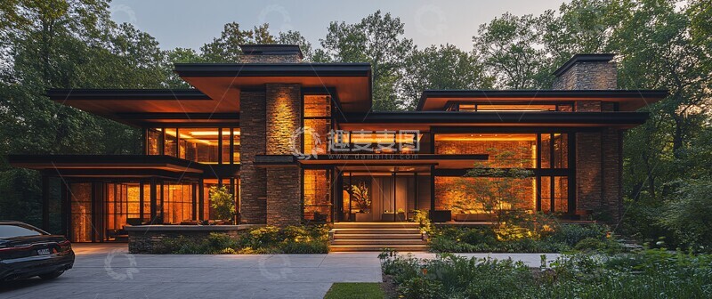 高清大图下载【趣麦麦图】山坡上的石头木屋2