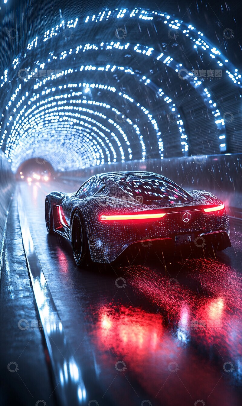 高清大图下载【趣麦麦图】蓝光隧道飞驰2