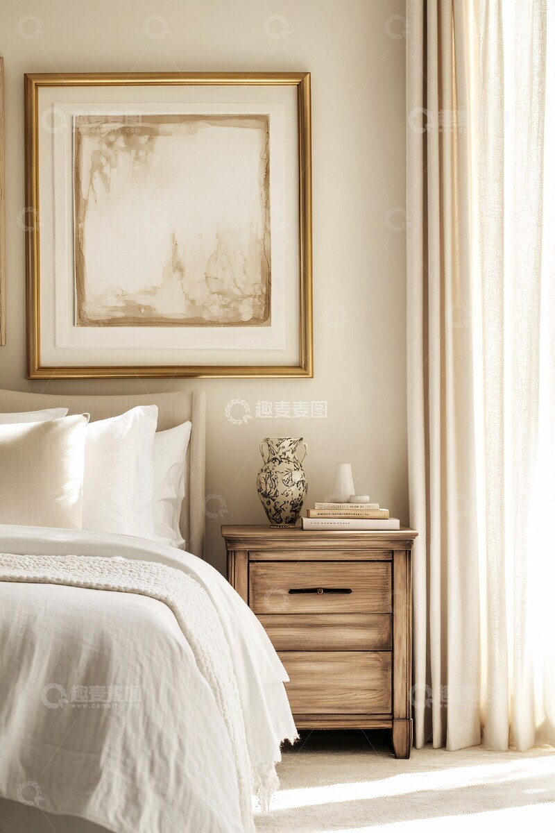 高清大图下载【趣麦麦图】软色调卧室空间1