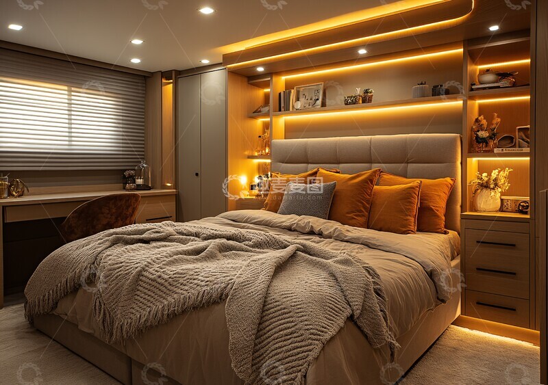 高清大图下载【趣麦麦图】平米卧室布局1
