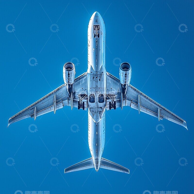 高清大图下载【趣麦麦图】飞机正下方视角2